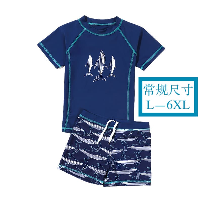 Children's swimwear for boys, split uniform for swimming, trousers, set, for teenagers