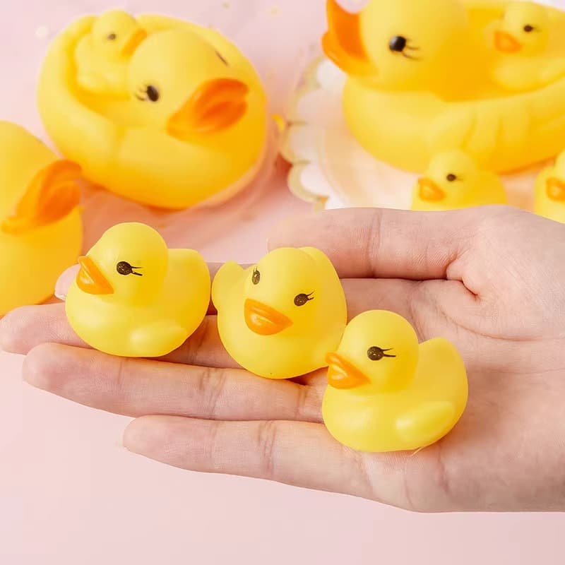 B.Duck, toy for bath, swimming pool play in water for boys and girls, anti-stress, makes sounds, internet celebrity, duck 2
