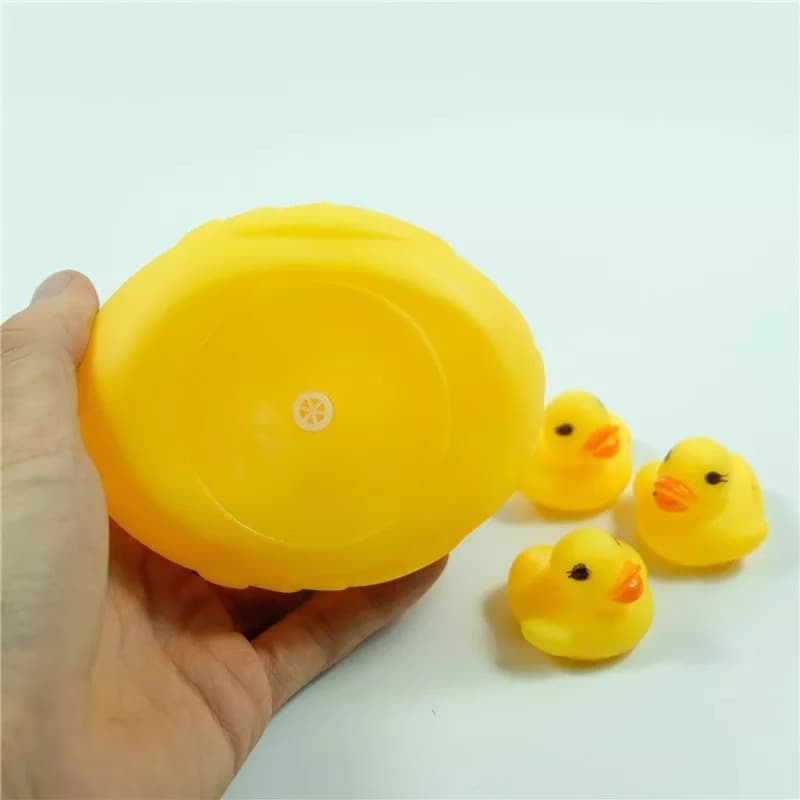 B.Duck, toy for bath, swimming pool play in water for boys and girls, anti-stress, makes sounds, internet celebrity, duck 4