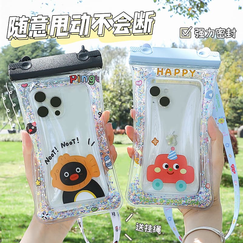 Mobile phone protection, waterproof bag, air bag for swimming, beach travel camera for bath for camping, touch screen 4