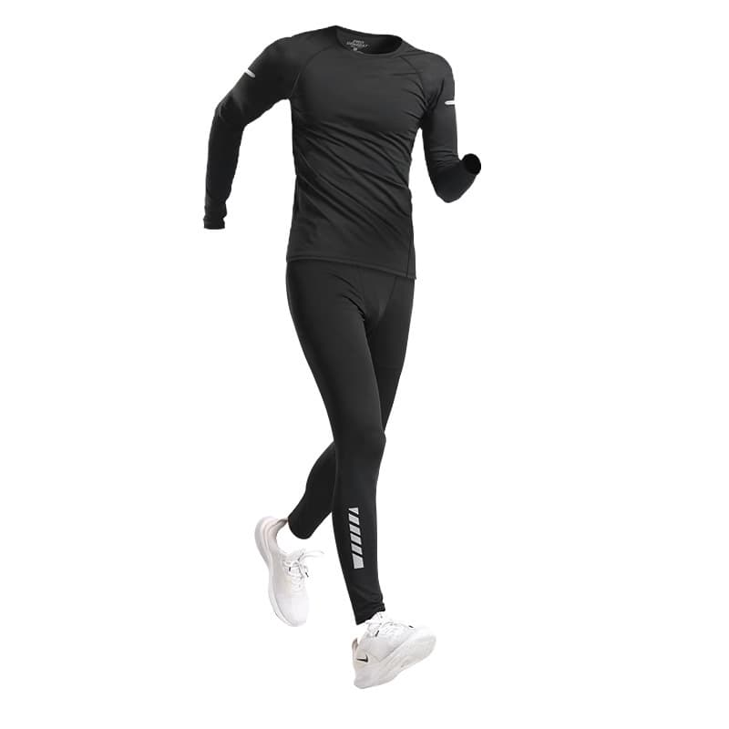 Sports warm quick dry underwear, spring leggings, trousers, basketball set for gym for training, tight, for running 5