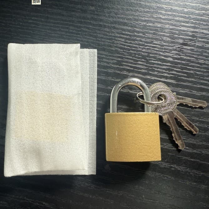 Imitation copper padlock, door lock, small lock, suitcase mailbox lock tool box lock, cross-border neutral glossy, wordless lock 4