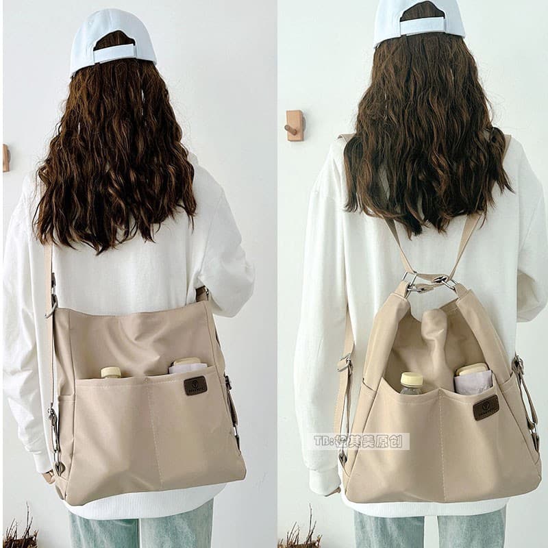 Backpack, shoulder bag, capacious one-shoulder bag, city style 3