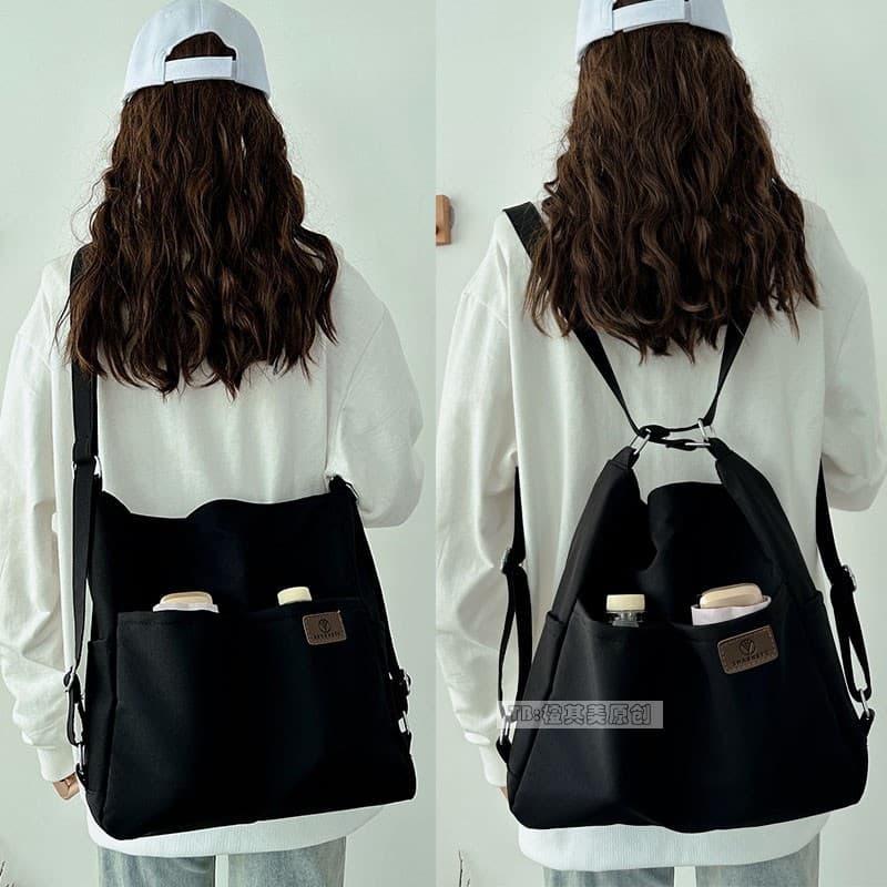 Backpack, shoulder bag, capacious one-shoulder bag, city style 4