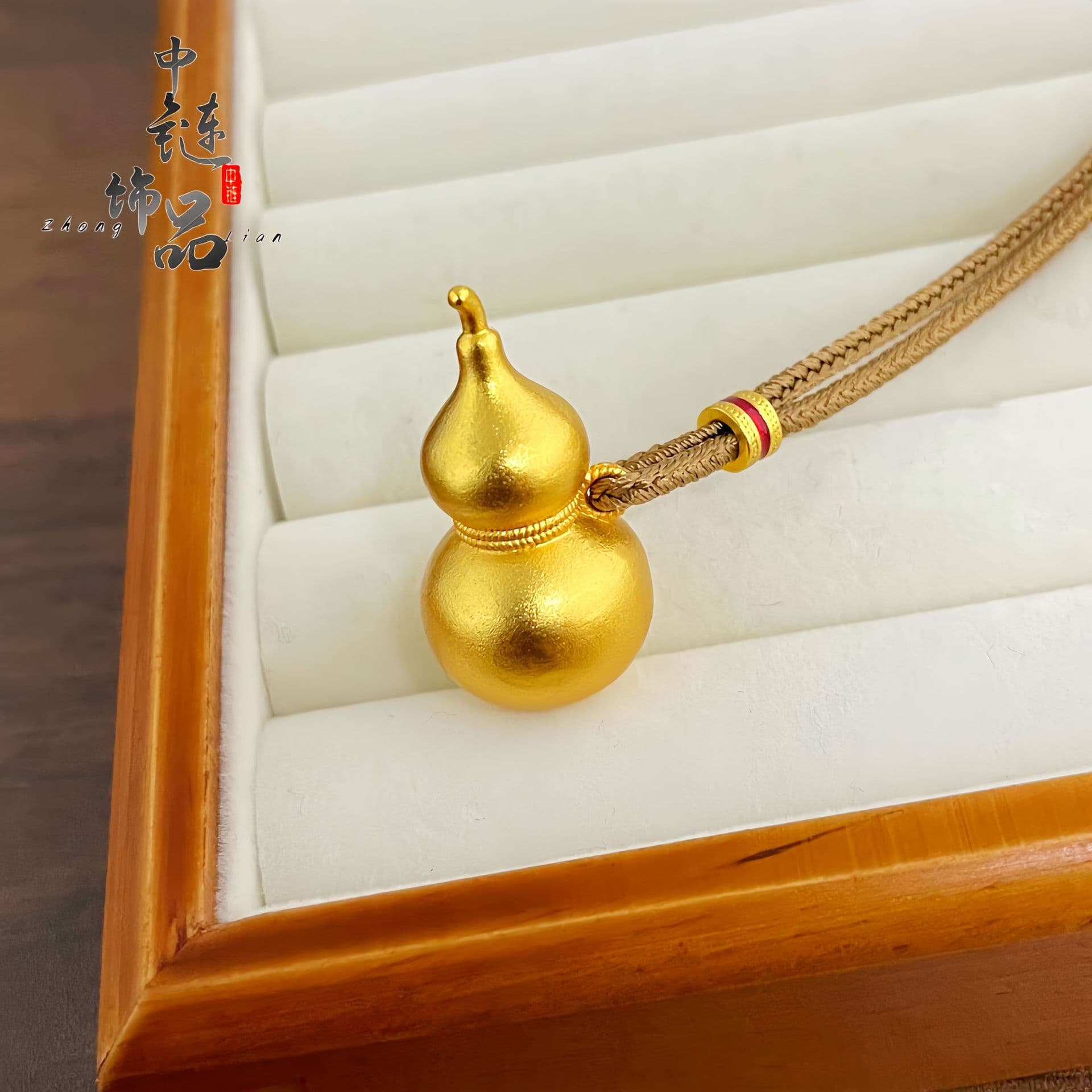 Golden Store, the same high -fidelity ancient Fasha golden flower silk gourd pendant, new Chinese national tide style gourd pendant wholesale 1