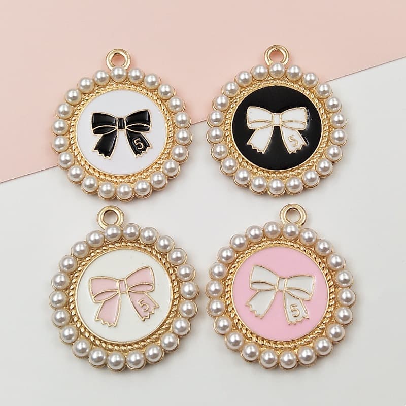 Mountain tea pearl, accessory with accessories, bag, bow tie, golden phone case, new collection, flower decoration 1