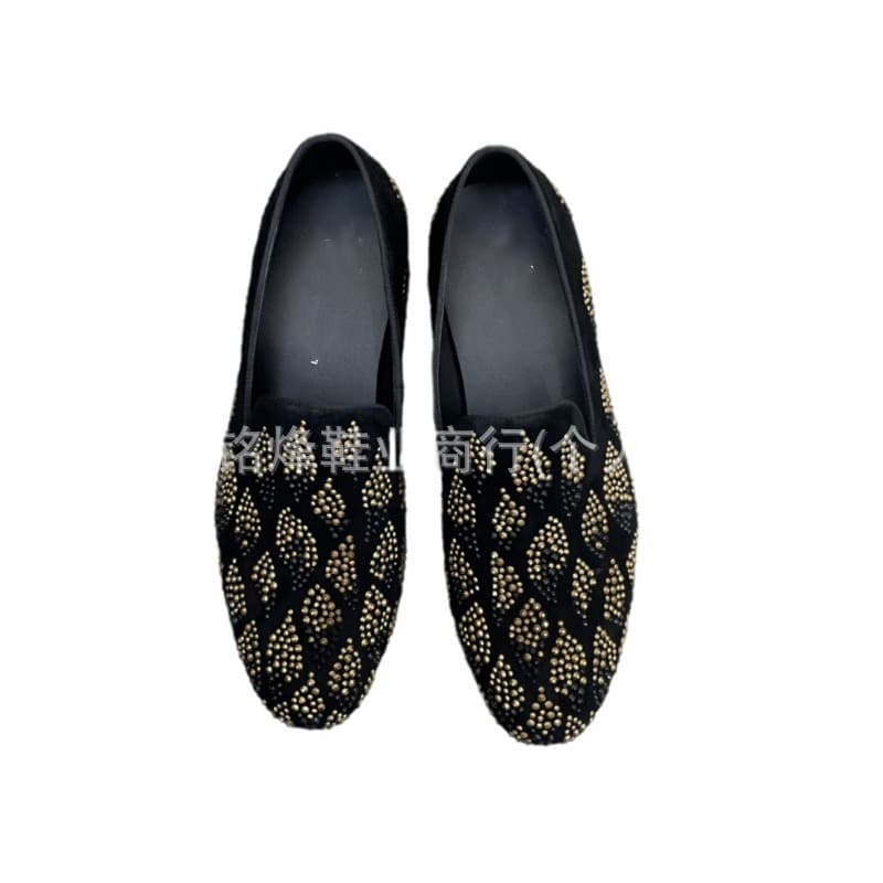 Low trend shoes with rhinestones, set, slip-ons, genuine leather 5