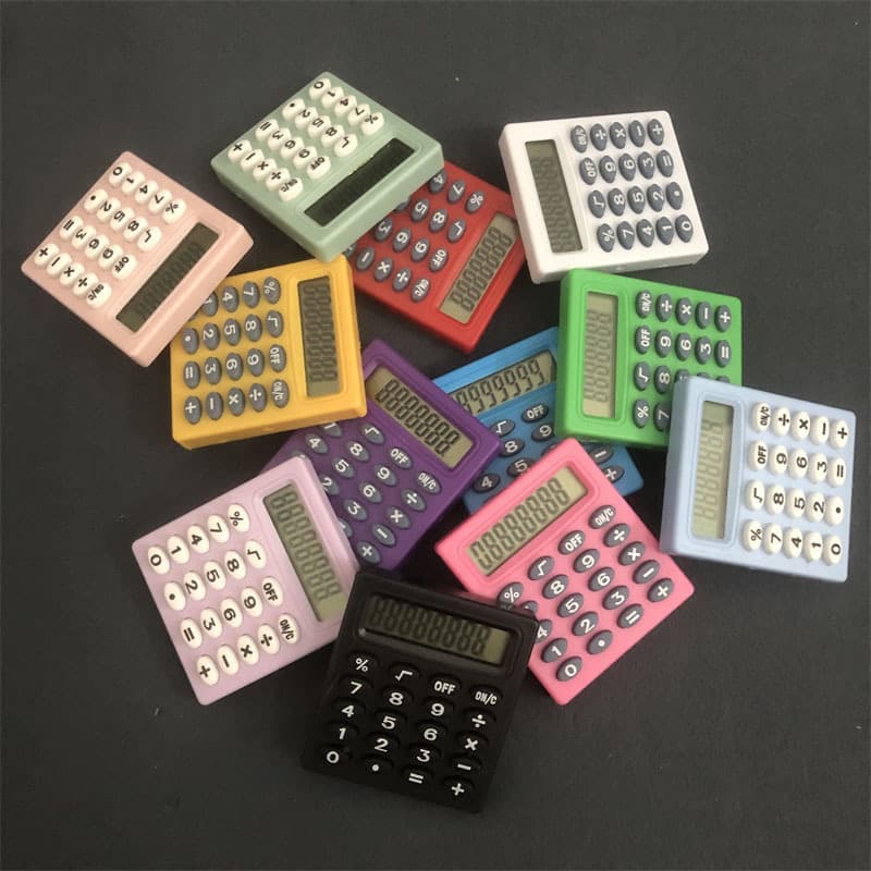 Xiao Sifang 589 Mini Calculator Small Portable Student Stationery Computing Pocket 8 -bit Calculator 2