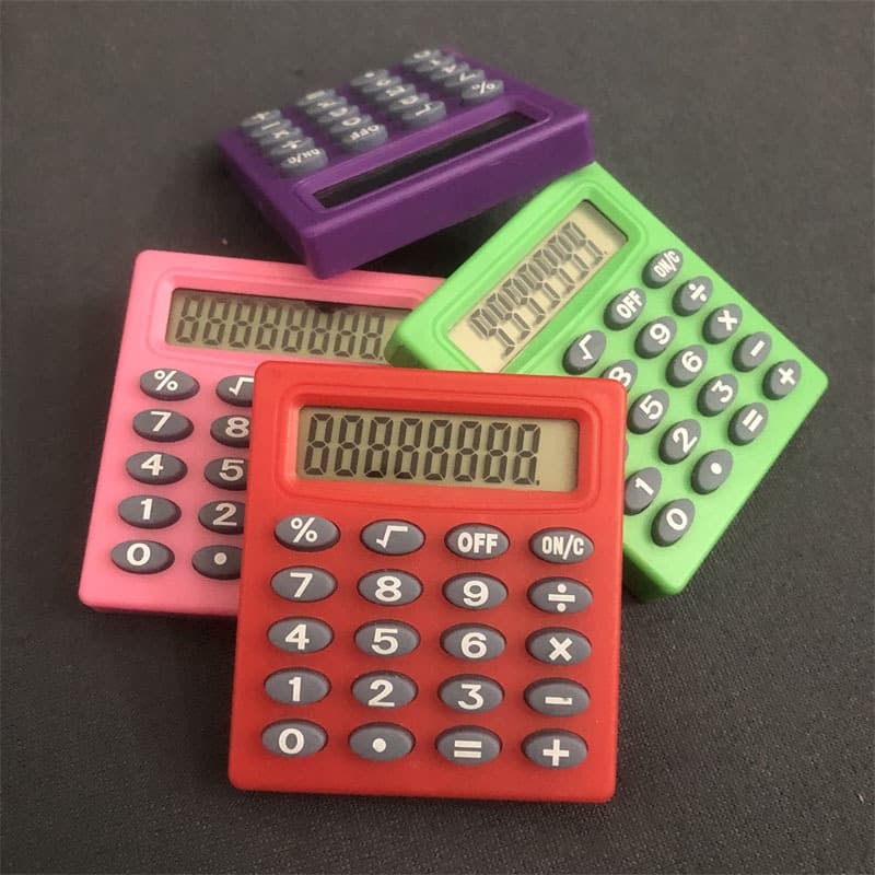 Xiao Sifang 589 Mini Calculator Small Portable Student Stationery Computing Pocket 8 -bit Calculator 3