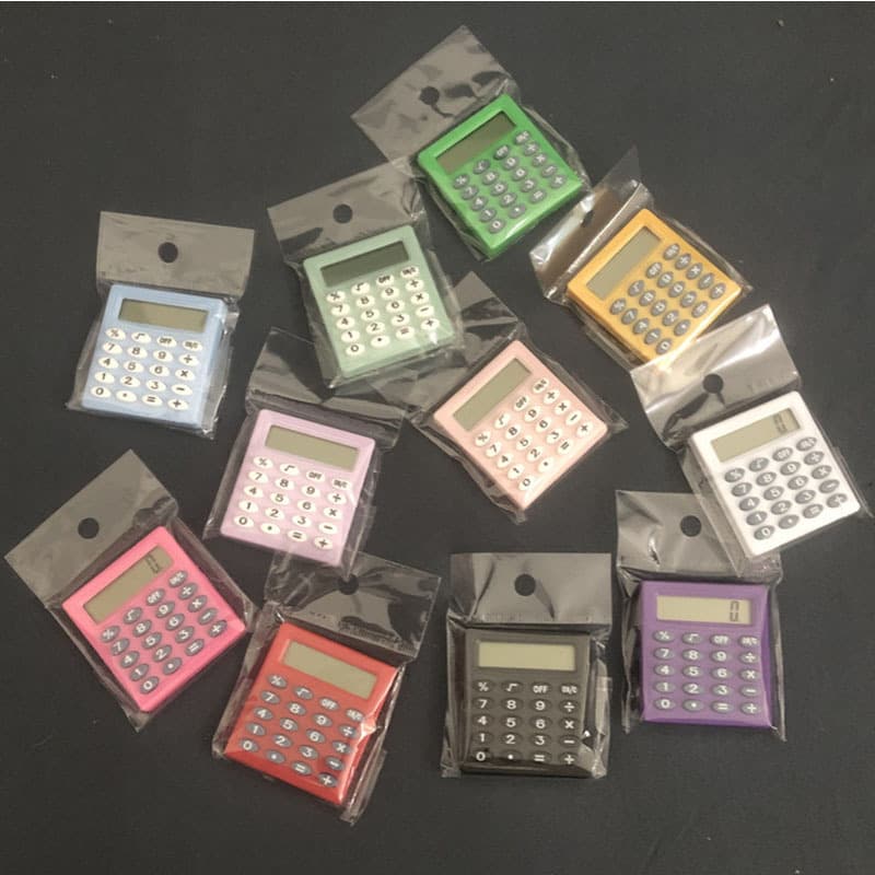 Xiao Sifang 589 Mini Calculator Small Portable Student Stationery Computing Pocket 8 -bit Calculator 1