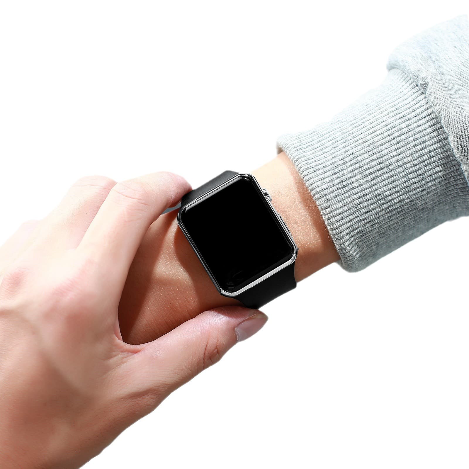 Apple, fashionable universal square waterproof watch for adults, electronic sunglasses 5