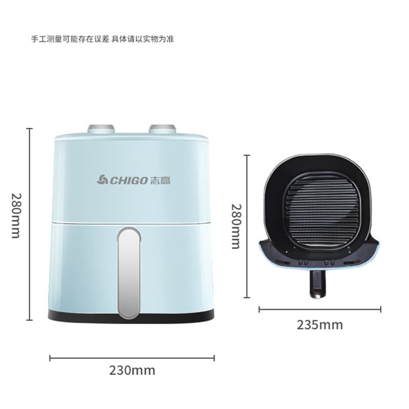 Air fryer large capacity household electric fryer French fries fried chicken barbecue electric oven multifunctional small fryer gift 4