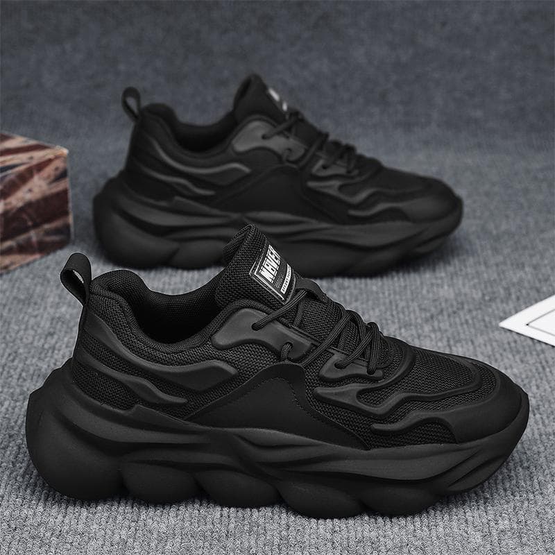 Men's shoes new versatile lightweight and breathable men's thick sole high-end trendy dad's shoes spring casual running sports shoes 2