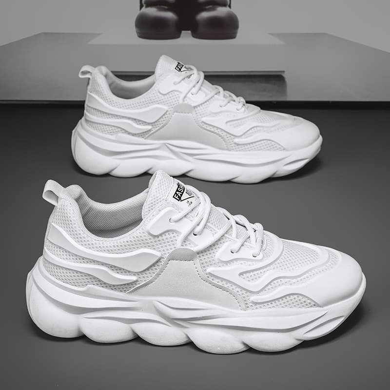 Men's shoes new versatile lightweight and breathable men's thick sole high-end trendy dad's shoes spring casual running sports shoes 4