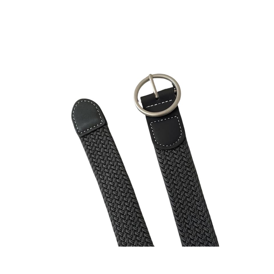 Woven black belt, universal jeans for men and women, women's style 5
