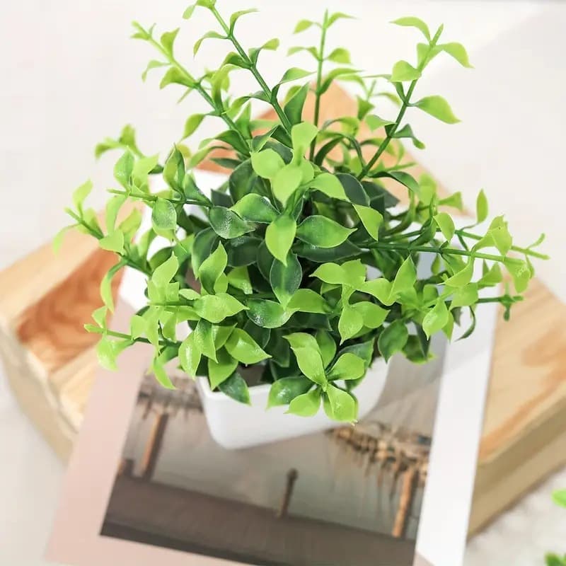 Simulated potted plants, artificial river dragon plant potted plants, home decoration, office decoration, green plants 4