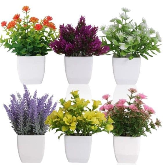 Simulated potted plants, artificial river dragon plant potted plants, home decoration, office decoration, green plants 5