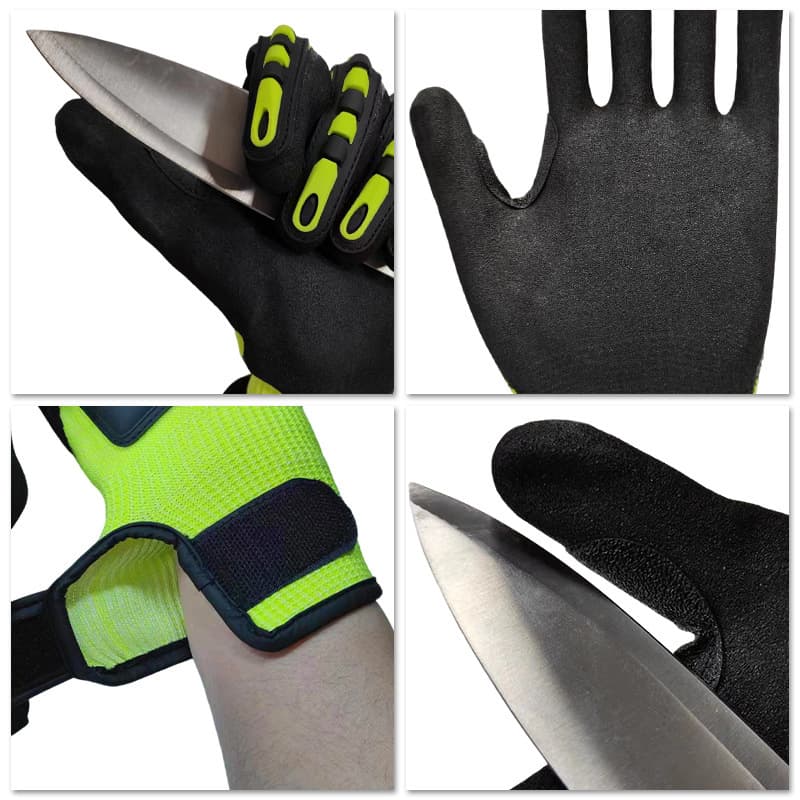 Shockproof gloves, wear-resistant piercing, mechanical protective stickers, collision protection 4