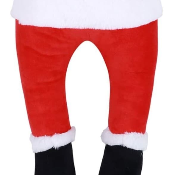 Cross -border Christmas tree decorative plush doors decorate Santa Claus Elf legs Christmas decoration home ornaments 7