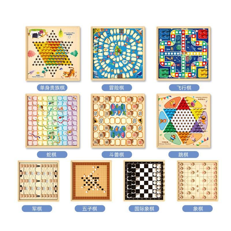 Children's Airplane chess, strategy game, smart toy, table universal Gomoku 5