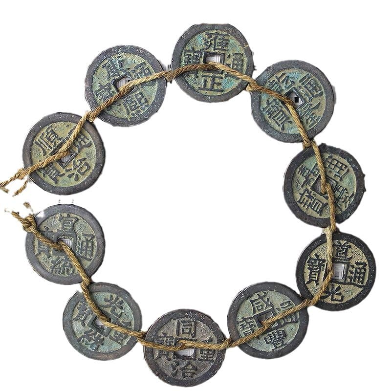 Antiques Shunzhi Kangxi Yongzheng Qianlong Jiaqing Five Emperors of Qing Dynasty Five Emperors of Qing Dynasty Collected copper coins 5