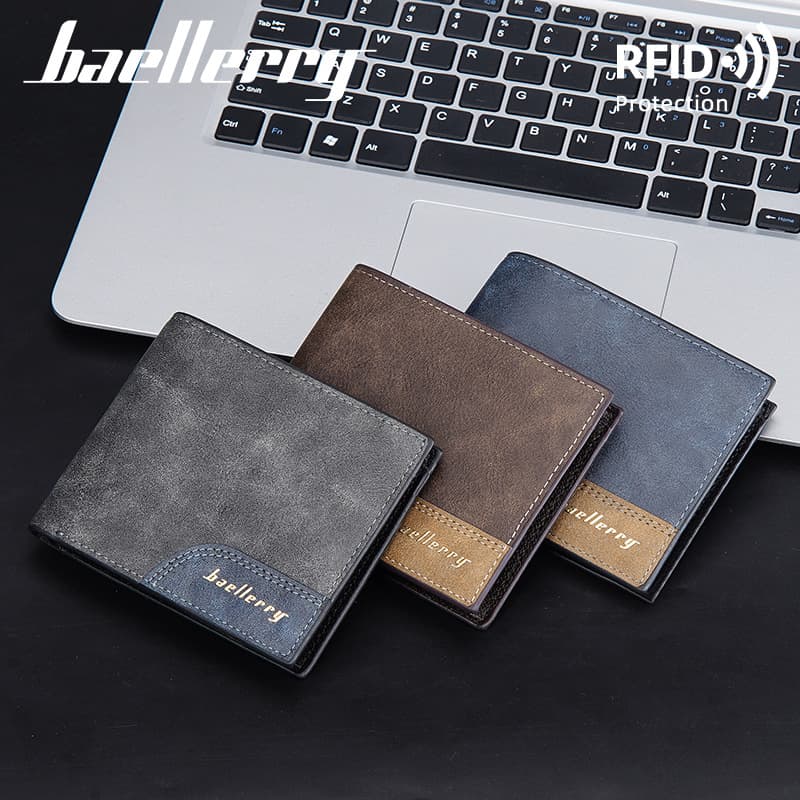 (Cross-border trading), short retro minimalistic matte wallet 4