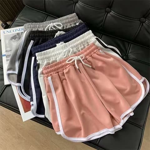 Sports shorts, trousers, yoga clothing, high waist, loose fit, Korean style 2
