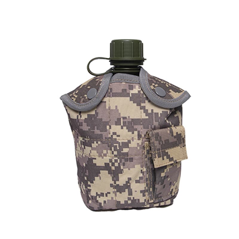 Travel capacious sports bottle, camouflage handheld teapot, bag strap for traveling, thermos, increased thickness 2