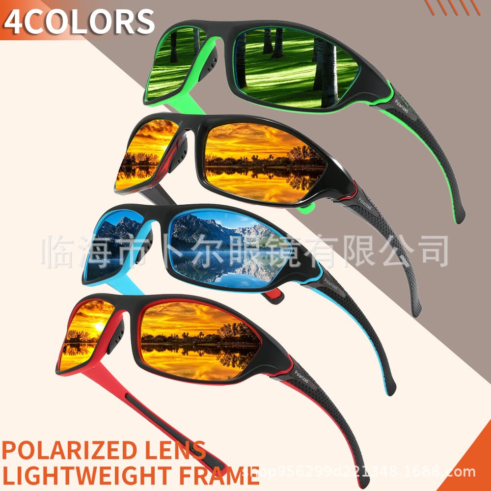 D120 new cross -border polarizer night vision sports model outdoor ride glasses protective running color sunglasses man 3