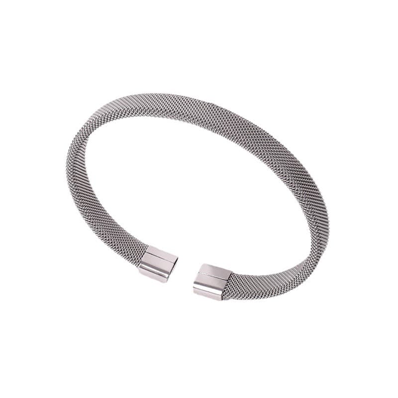 Bracelet stainless steel, woven fashionable accessory with pigtail, European style 5