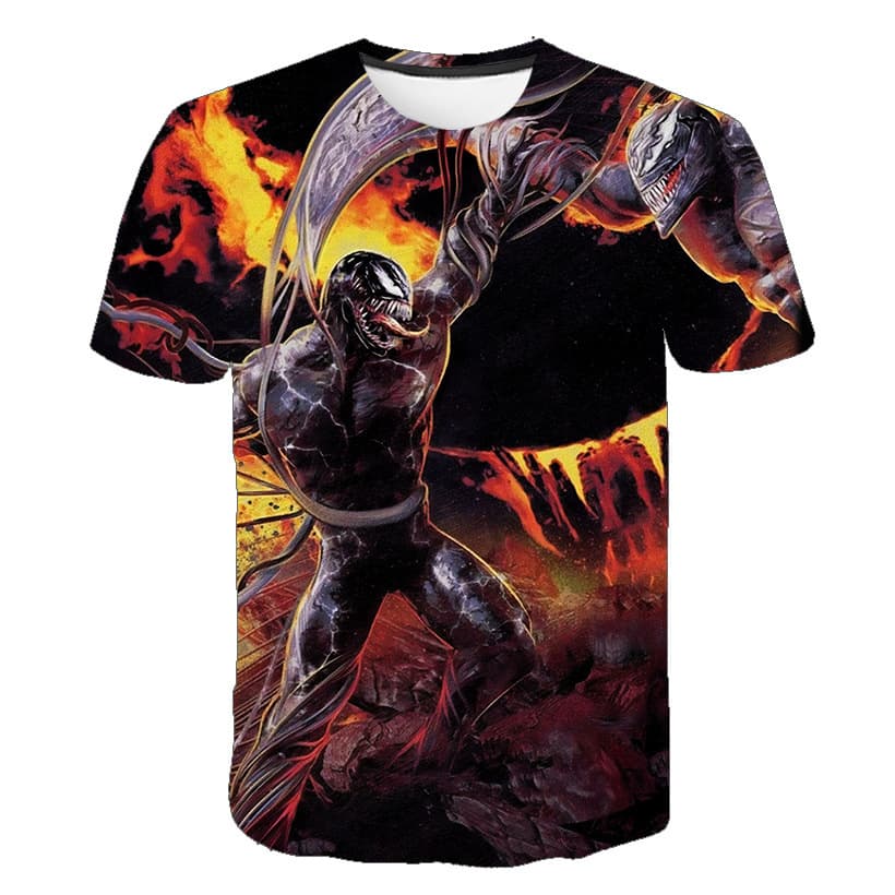 Sports short sleeve T-shirt for leisure with a round collar, 3D digital printing service 5