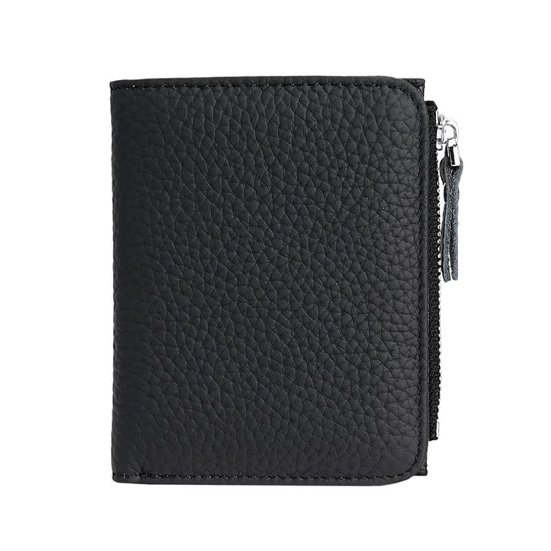 (Cross-border trading), wallet, leather shoulder bag with zipper, genuine leather, cowhide, anti-theft 3