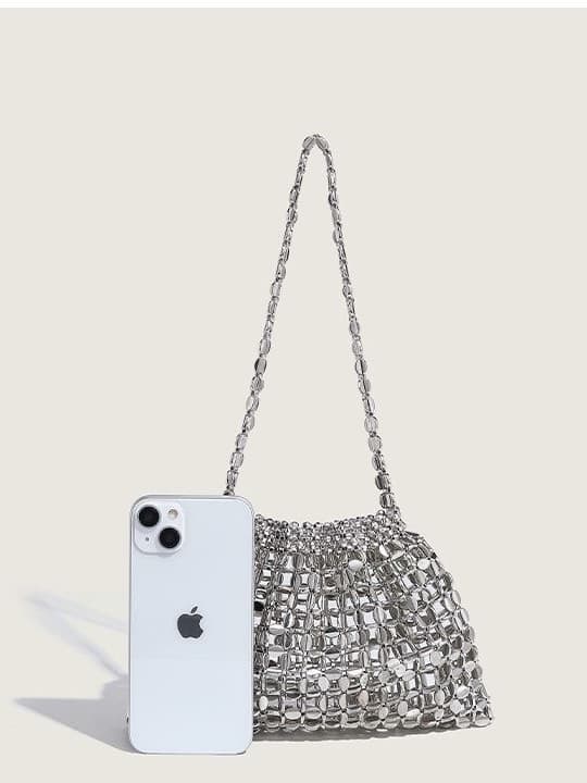 Retro shiny shoulder bag, one-shoulder bag 3