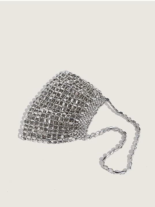 Retro shiny shoulder bag, one-shoulder bag 1