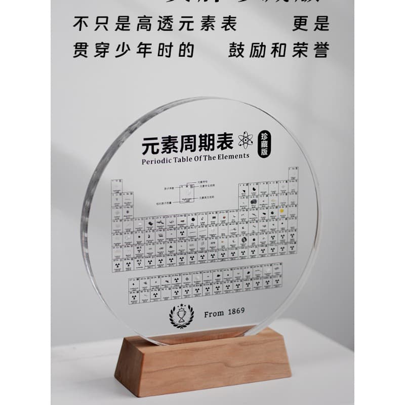 [Collected Edition] Periodic Table of Chemical Elements Ornaments Creative Birthday Gift for Junior High School Girls and Boys 1