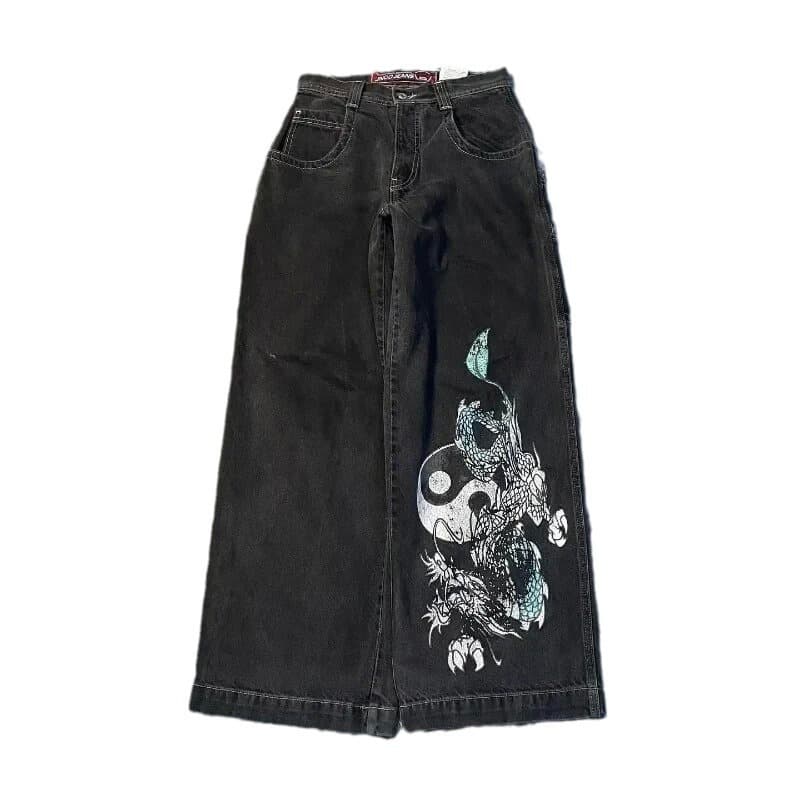 (Cross-border trading), retro jeans hip-hop style, trousers, with embroidery 5