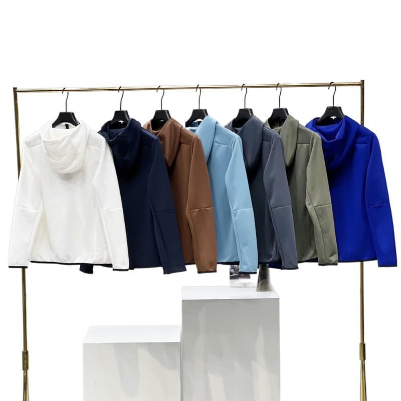 Men's spring demi-season cardigan for leisure with hood with zipper, jacket, 2024 years 5