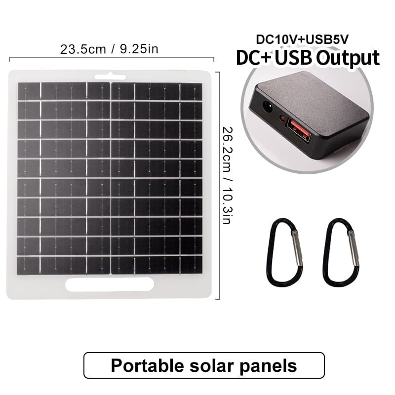 Travel mobile phone solar-powered charging for camping, power supply, photovoltaic charger, 5v, 36810W 3