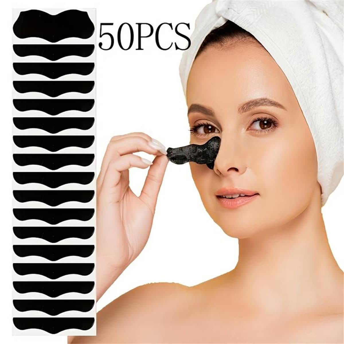 [跨境去黑头粉刺鼻膜贴鼻贴BLACKHEAD MASK 5PCS 10PCS 15PCS 20PC] 3