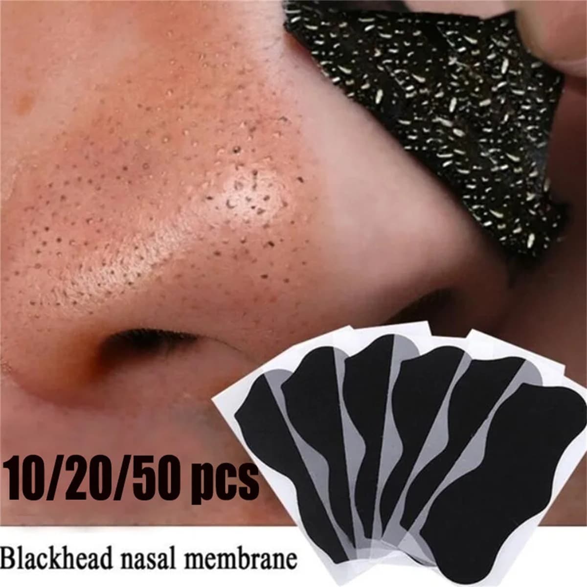 [跨境去黑头粉刺鼻膜贴鼻贴BLACKHEAD MASK 5PCS 10PCS 15PCS 20PC] 4