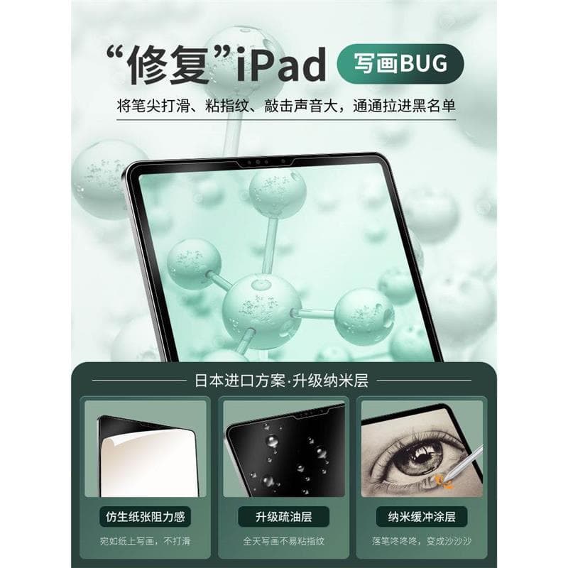 Applicable Apple iPad paper film 2022/2021/iPad/Air/Pro tempered film mini/6/5/4/3/2 3