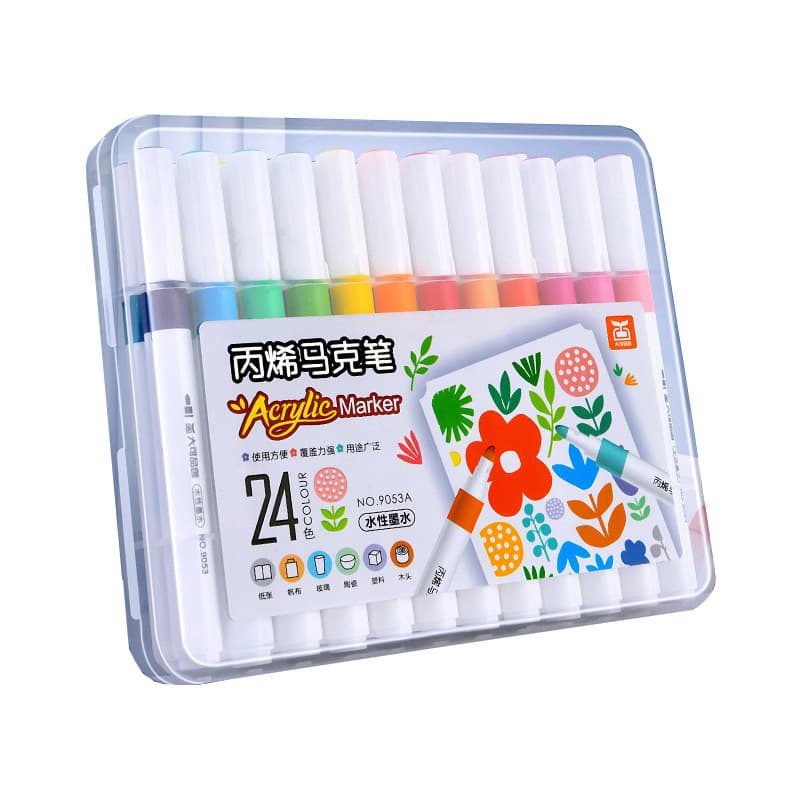 Acrylic, capacious marker for students, smooth coloring book, brush, watercolour, crayons, graffiti 5
