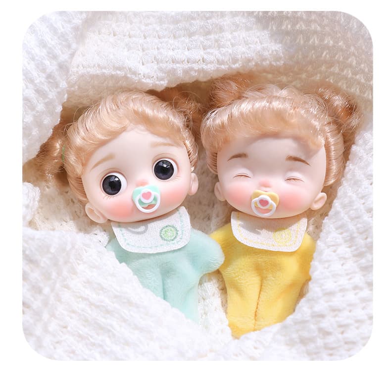 Small pacifier, doll with accessories, woven Pilsan Play Car, decorations handmade, DIY 3