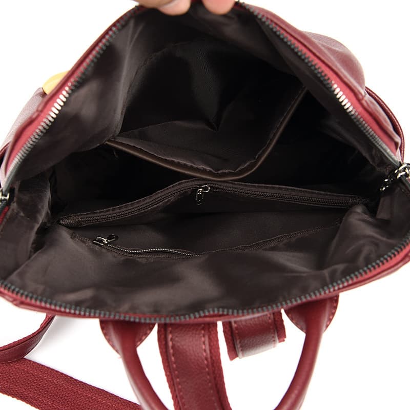 Fashionable backpack, capacious trend shoulder bag 5