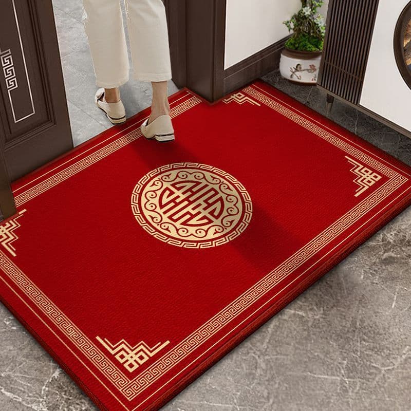 Red carpet, non-slip festive doormat 4