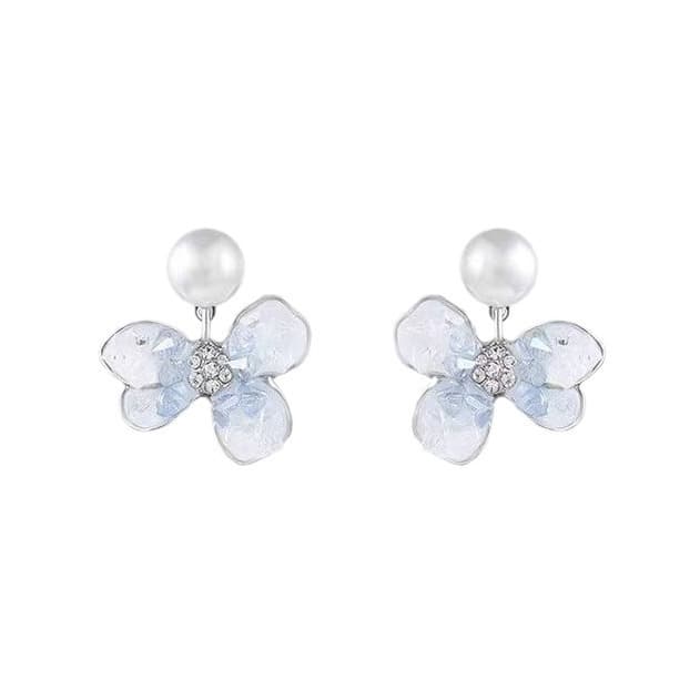 Small earrings pearl, 2026 years, light luxury style, silver 925 sample 5