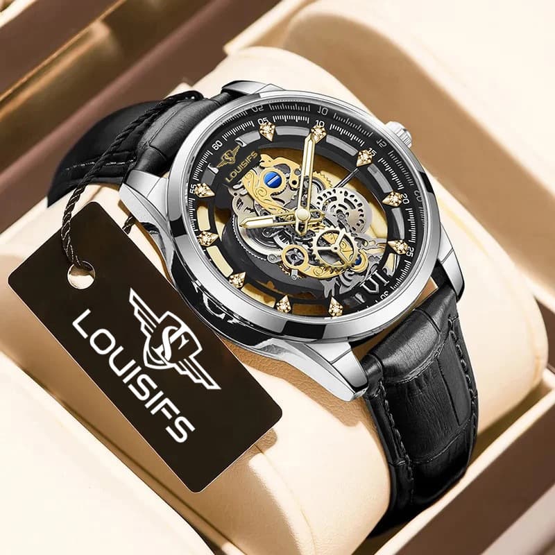 (Cross-border trading), double-sided mechanical quartz waterproof men's watch, Switzerland 3
