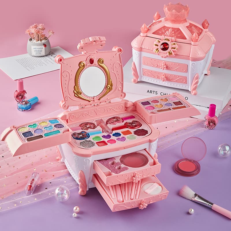 Children's cosmetic family makeup primer, handheld accessory, toy, set, Birthday gift 4