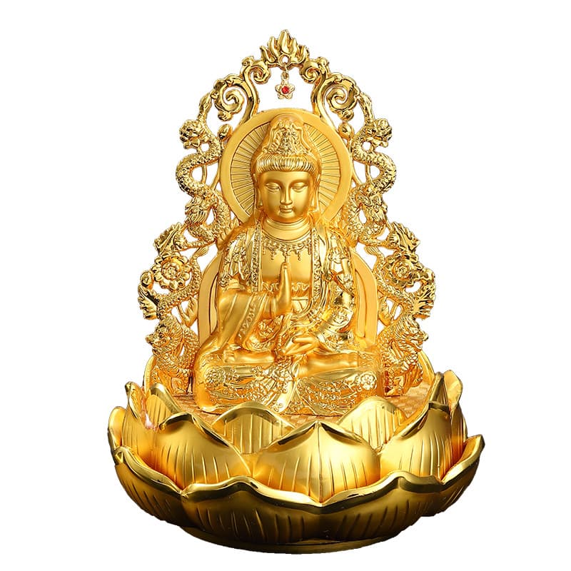 Alloy car ornaments double-sided Guanyin perfume ornaments Lotus Tathagata perfume seat car interior wholesale dropshipping 5