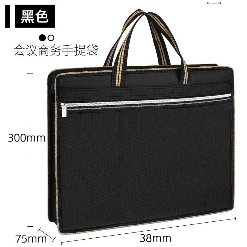 Handheld laptop for documents with zipper, business version, oxford cloth, material 3